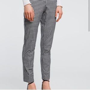 Zara Gingham High Waist Pants